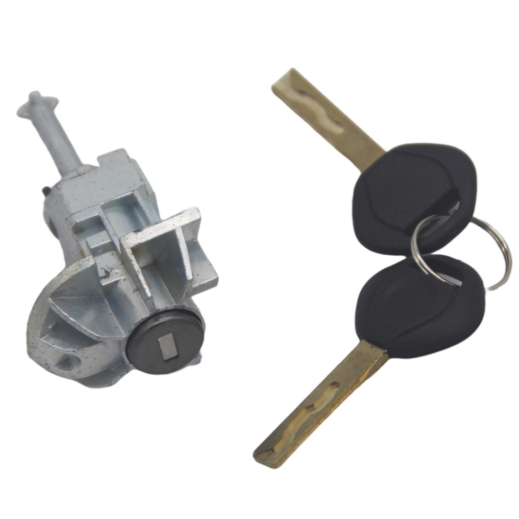 51217019976 With 2 Keys Car Front Left Door Lock Cylinder For BMW E46 3 Series 2001-2006 E46Lock