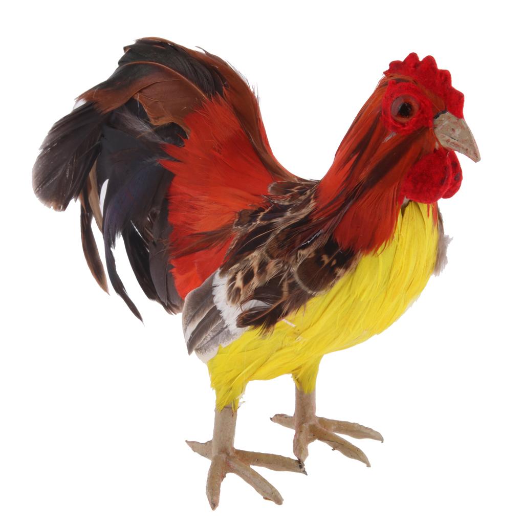 Hühnerfigur Bauernhoftiere Feder Requisite Haus- und Gartendekoration