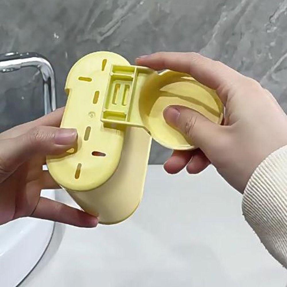 Large Capacity Toothpaste Storage Holder Punch-Free Mouthwash Cup Hanger for Home