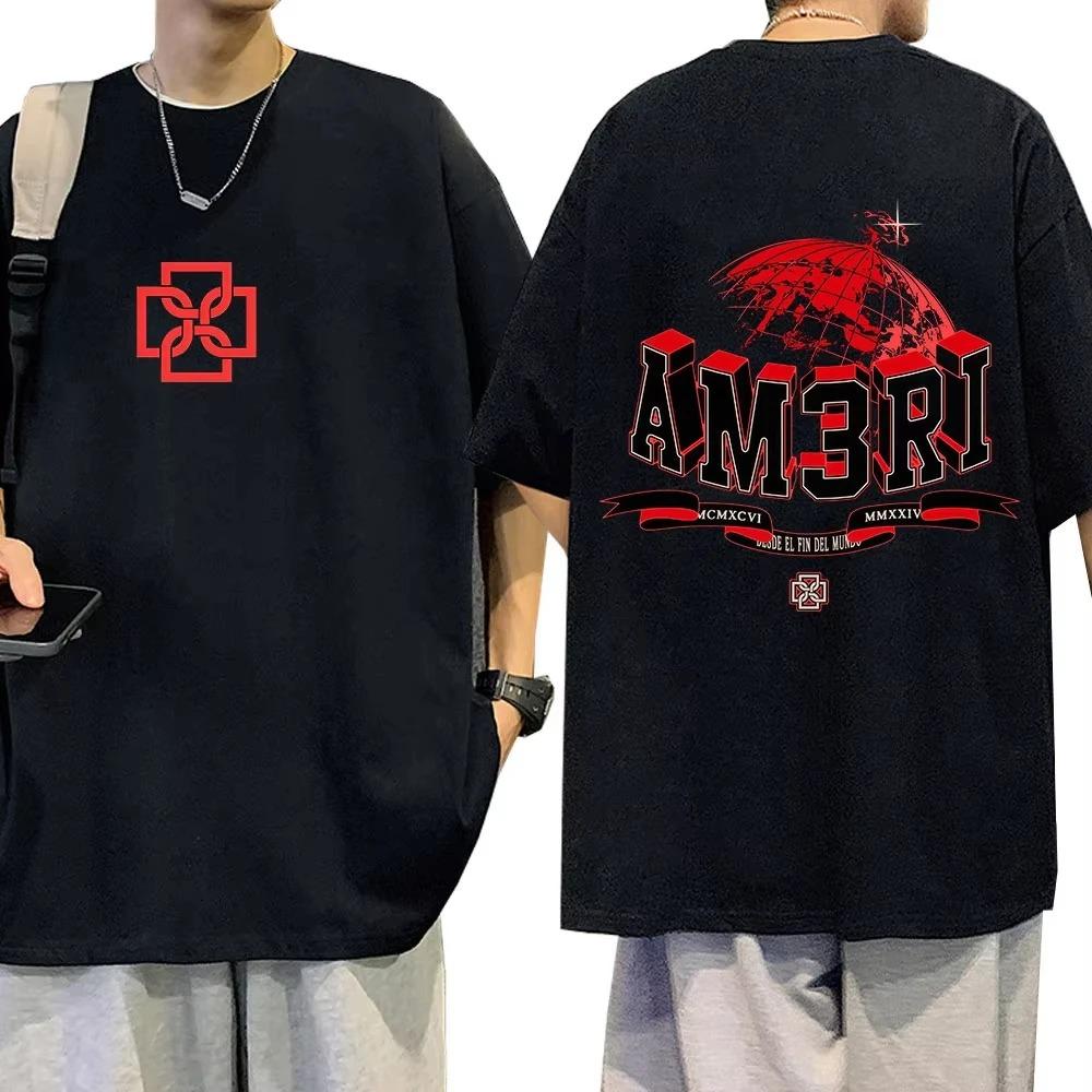 2026 Rapper Duki AM3RI Merch T-shirts Men Women Fashion Hip Hop Vintage T Shirt High Quality Cotton Casual Short Sleeve Male T-shirts