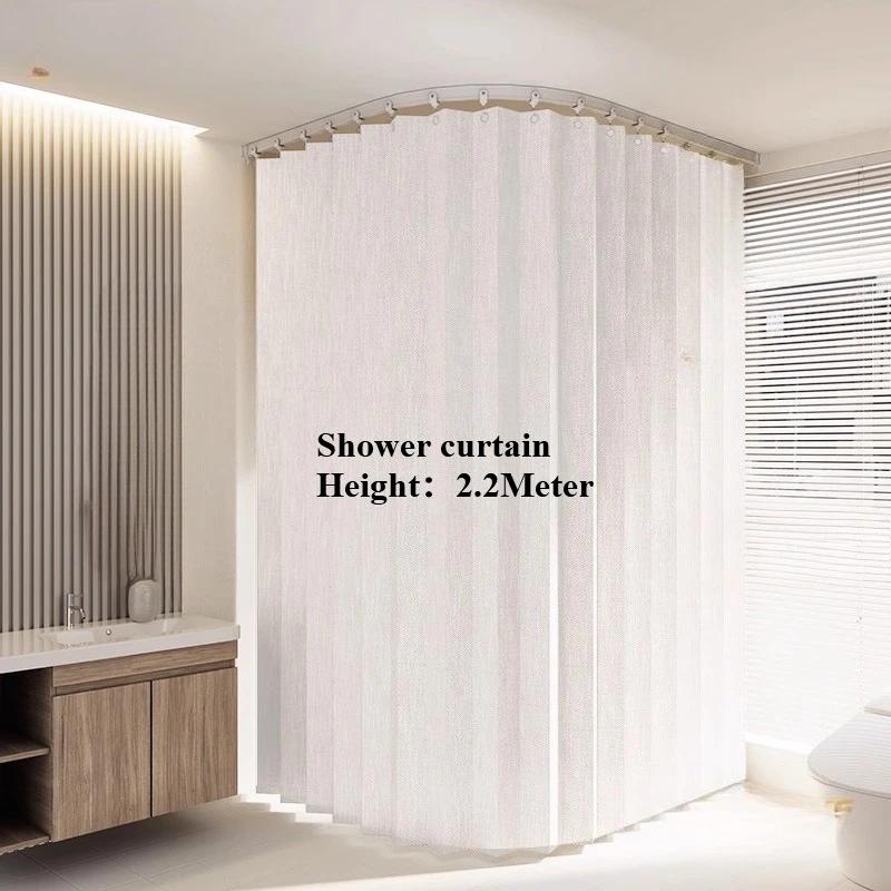 Set flexible Track Magnetic Folding Partition Curtain Bathroom Waterproof Arc-shaped Shower Curtain U-shaped Partition Curtain
