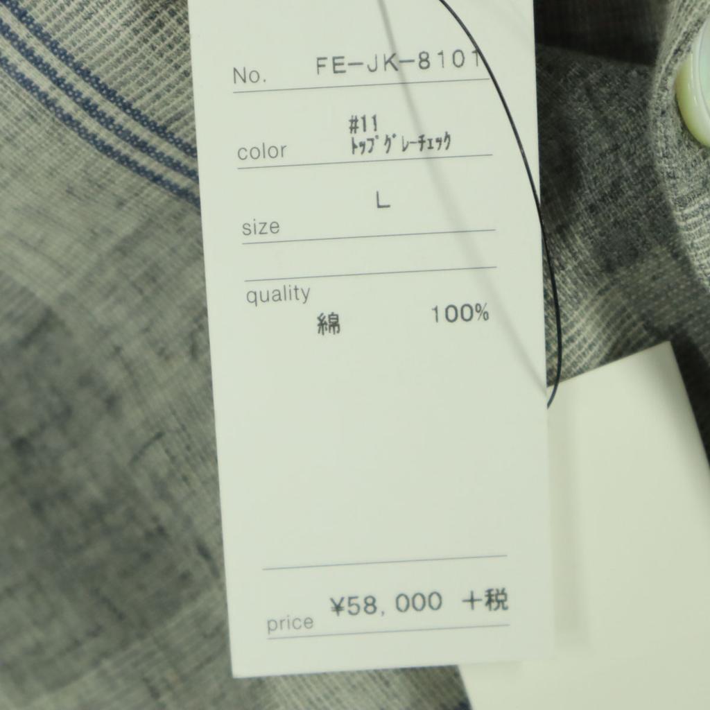 FEEL EASY Made In Japan Check Pattern Long Sleeve Tailored Jacket L Men's Used