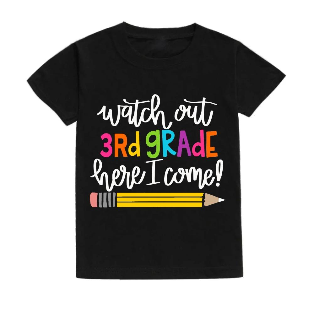 First Day of Kindergarten Kid TShirt Girl Boy Clothes Back To School Shirt Preschool 15th Grade Child Shirts School Opens Gift