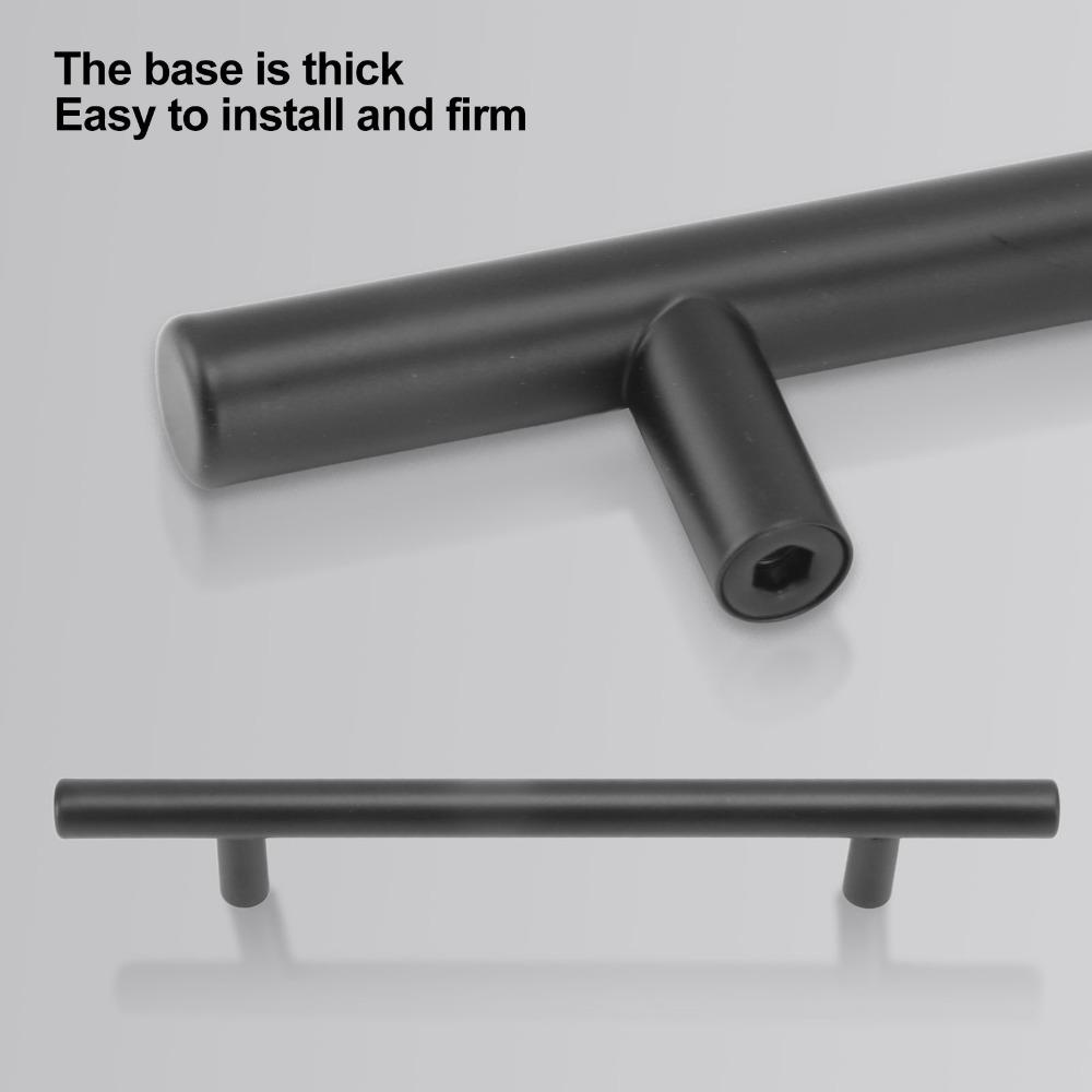 10pcs 5 Inch Hole Center T Handle Stainless Steel Cupboard Handle Drawer Pull Han Living Room