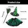 Enchanting Witch Dresses Up Set Eye Catching Witch Costume Set Portable Witch Costume Set For Halloween Parties