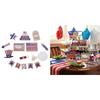 Memorials Day Wooden Sign 4th of Julys Patriotics Tiered Tray Decors Set Gift