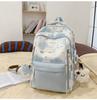 Jugendlicher Schmetterlings-Rucksack für die Schule mit Nylon und Laptop-Fach