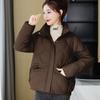 New down cotton-padded clothes women's anti-season large size loose and thin versatile hooded short coat bread clothes cotton clothes