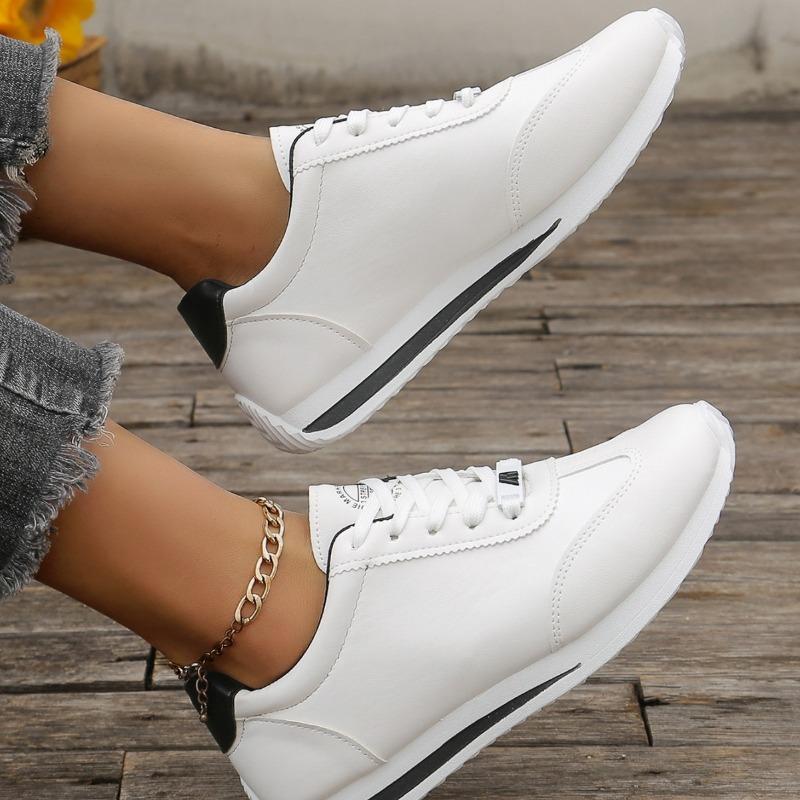 Women's Shoes Fashion Contrast Small White Shoes Women's Singles Shoes Women's Sneakers Pumps Pumps Lace-up Shoes Casual Shoes
