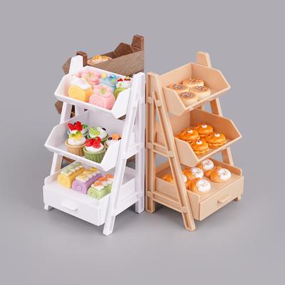 Miniatuurowy Mini Stojak na Kwiaty Półka Mały Model Domek do Zabawy Zabawka Mini Symulacja Scena Domek dla Lalek Deser Ozdoba