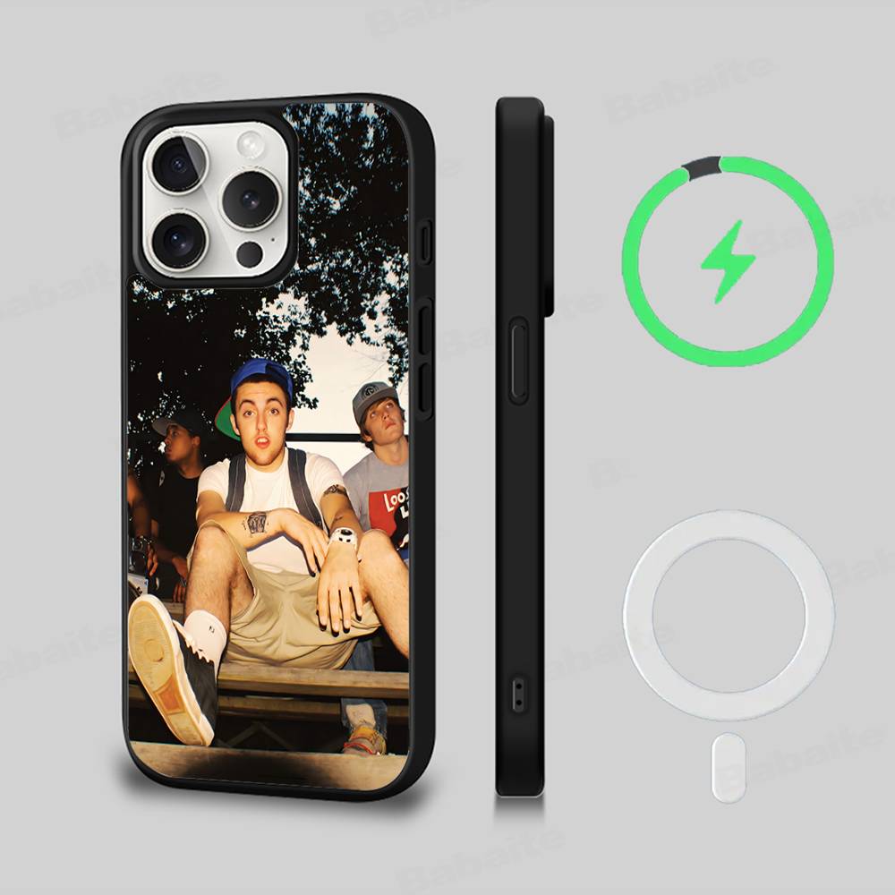 

Крутой Магнитный Матовый Чехол Для Телефона M-mac Miller Для IPhone 16 17 15 14 13 12 11 Для Зарядки Magsafe Беспроводной Чехол iPhone 13pro max