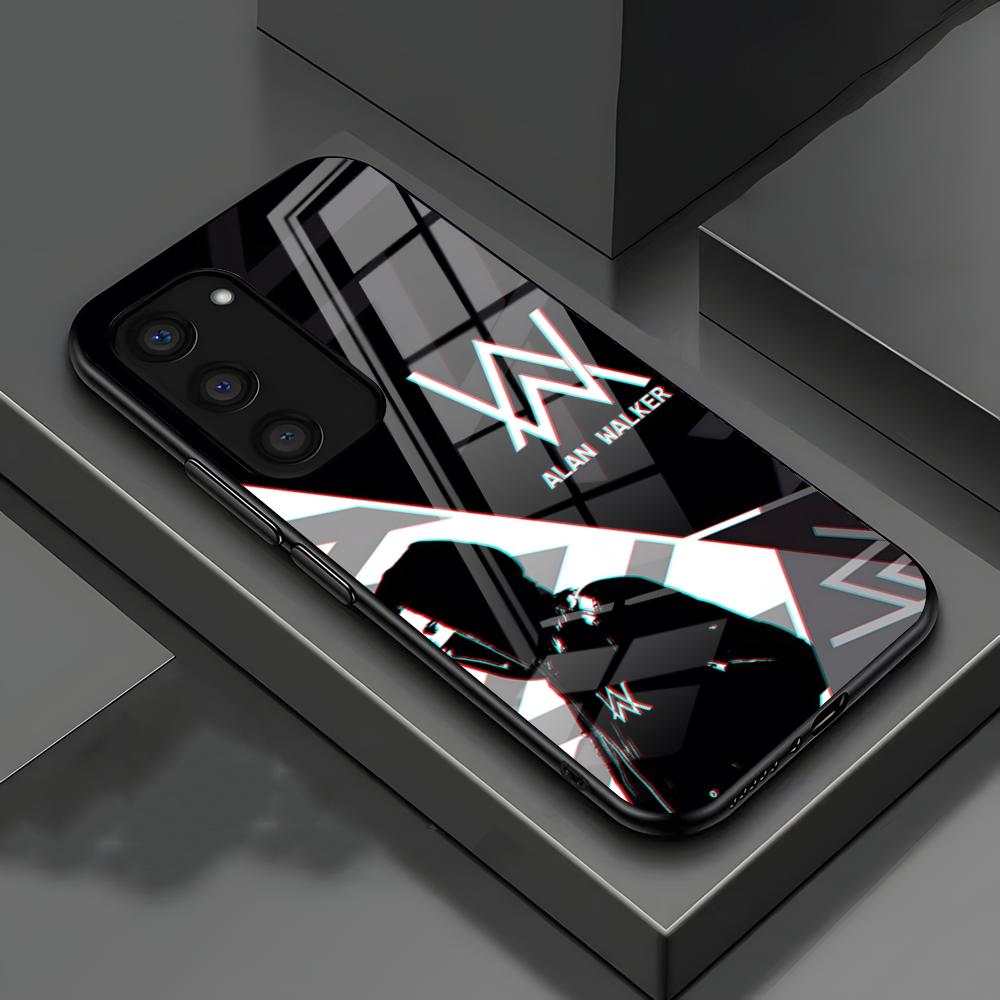 A-Alan Walker DJ Phone Case For Samsung S26 S25 S24 FE S23 S22 S21 Plus S20 Ultra Note20Ultra Black Glass Cover