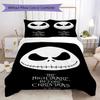Christmas Jack Skull Prints Bedding, Duvet Cover and Pillowcases, Birthday Gift (1 Duvet Cover + 2 Pillowcases, Pillow Insert Not included)JM006