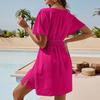 Women's Cover Ups Casual Swimsuit Coverups Flowy Tie Waist Beach Cover Up Dress