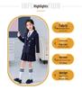 Korean Style Girls' Black Suit - 2024 Spring/Autumn Fashion for Kids