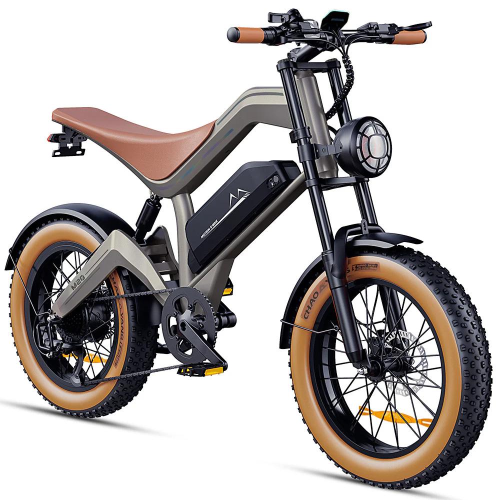 Electric Bicycle Lamiter M20 20"Tite 1000W Motor Dual Disc Brakes 48V 18.2AH Fully Suspended Adult Electric Bike 7 Speed APP Connection Max Load 150kg
