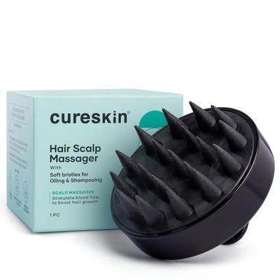 Cureskin Kopfmassagegerät | Haarmassagegerät für Haarwachstum | Kopfhautmassagegerät Shampoo Haarbürste, Superweiche Borsten, Peeling, Anti-Schuppen