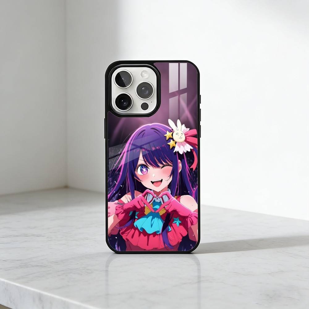 

O-No-K Character A-Ai Hoshino Phone Case For iPhone17,16,15,14,13 Plus,Pro Max Magnetic For Magsafe Wireless Charging iPhone15PRO