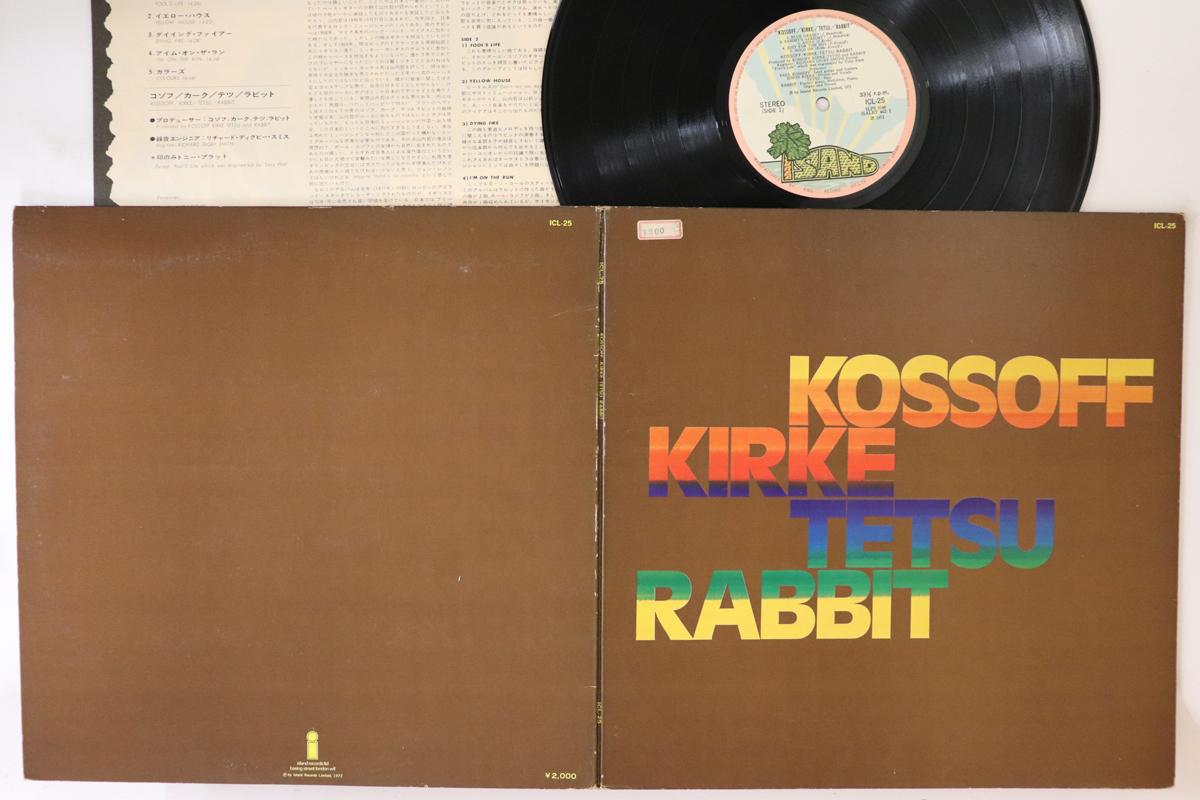 

LP Пластинка ПОЛ КОССОФФ, САЙМОН КИРК, ТЭЦУ Я - Kossoff, Kirke, Tetsu, Rabbit ICL25 KING 1972 Япония Рок Б/У