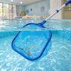 Adjustable Aluminum Pole Pool Skimmer Net Set with Fine Mesh Leaf Net and Brush for Shallow Water Pools and Baby Swimming Pools