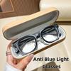 Fashion Coarse Edged Multi-Color Optical Glasses Large Frame Leg Embedded High-End Anti Blue Light Glasses Stylish Women Eyewear