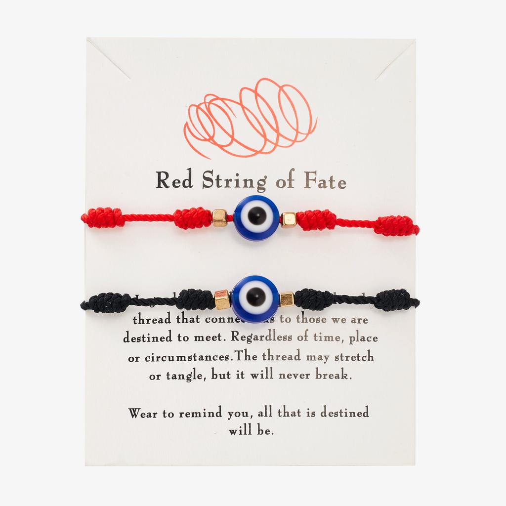 Handmade Braided Lucky 7 Knots Red String Bracelets For Women Men Turkish Blue Evil Eye Bracelet Friendship Couple Jewelry Gifts