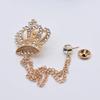 1Pcs Temperament Chain Brooch Vintage Collar Jewelry  For Women Dress Mens Shirt Suit Set