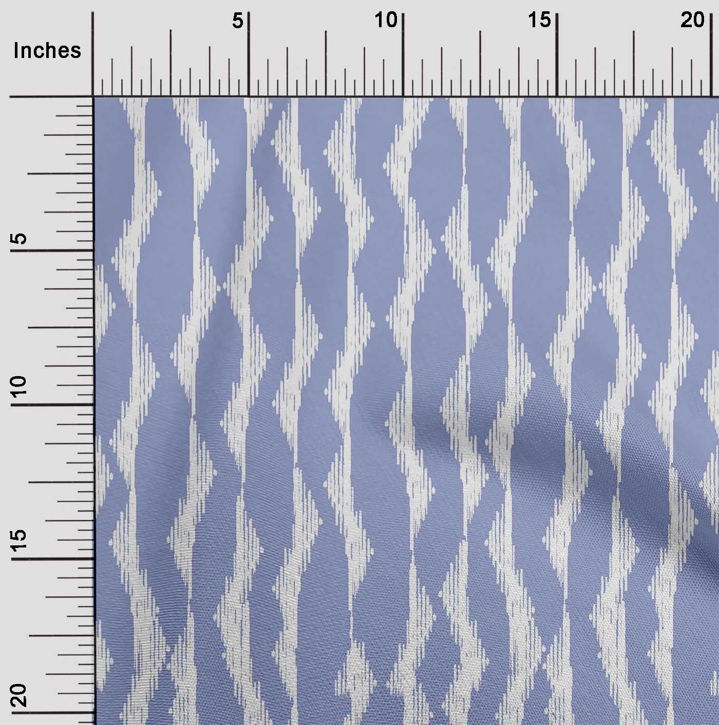 

OneOone Cotton Flex Fabric Abstract Stripe Ikat Print Fabric By Yard 40 дюймів 42 Inch Wide - Viscose Chiffon синій