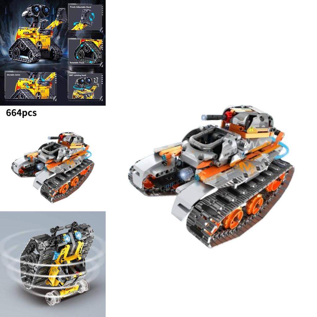 Remote Control Wall-e Robot Building Blocks Compatible With For Boys**
