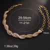 Trendy Cross Neck Chain Design Sense Rhinestone Necklace Banquet Shiny Accessories Female Necklace