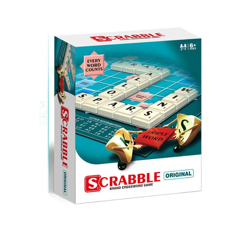 SCRABBLE Interaktywna Gra Ortograficzna: Zabawka edukacyjna dla 2-4 graczy, idealna do zabawy rodzic-dziecko