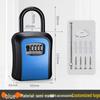 Wall-Mounted Key Lock Box for Temporary Sites with Peephole - No Drill Installation