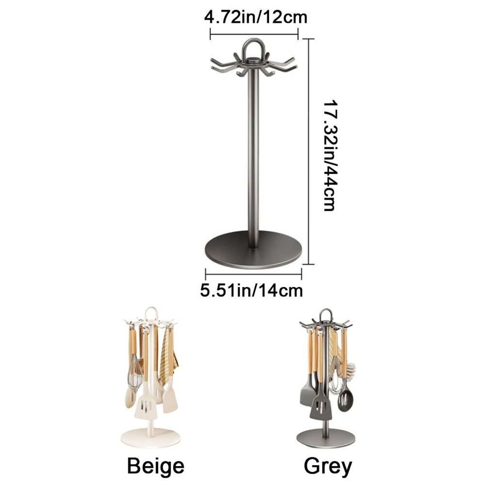 Movable Pot Shovel Rack Stable Base Spoon Hanging Rack Flatware Storage Rack  Kitchen
