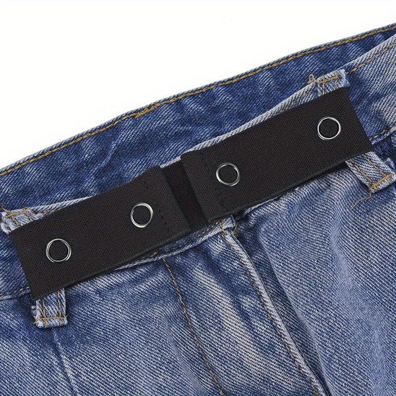 Unsichtbare Jeansgürtelschnalle Elastische Damengürtelschnalle Verlängerung Elastische Dehnung Verstellbare Schnalle Elastischer Herren Lazy Belt