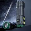 2 pezzi Mini Torcia Super Luminosa Tre Occhi Flash Esplosivo Piccola Torcia Impermeabile LED Clip per Cappello Luce Escursionismo Esterno luce forte portatile