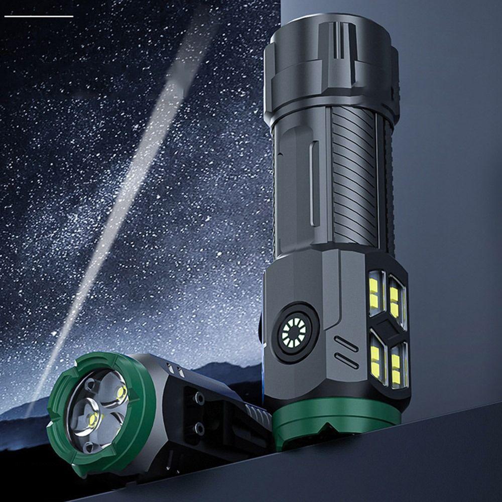 2 pezzi Mini Torcia Super Luminosa Tre Occhi Flash Esplosivo Piccola Torcia Impermeabile LED Clip per Cappello Luce Escursionismo Esterno luce forte portatile