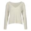 Shop Women S V Neck Slim VerSatile Solid Knit Light Beige Bom Wkn260047