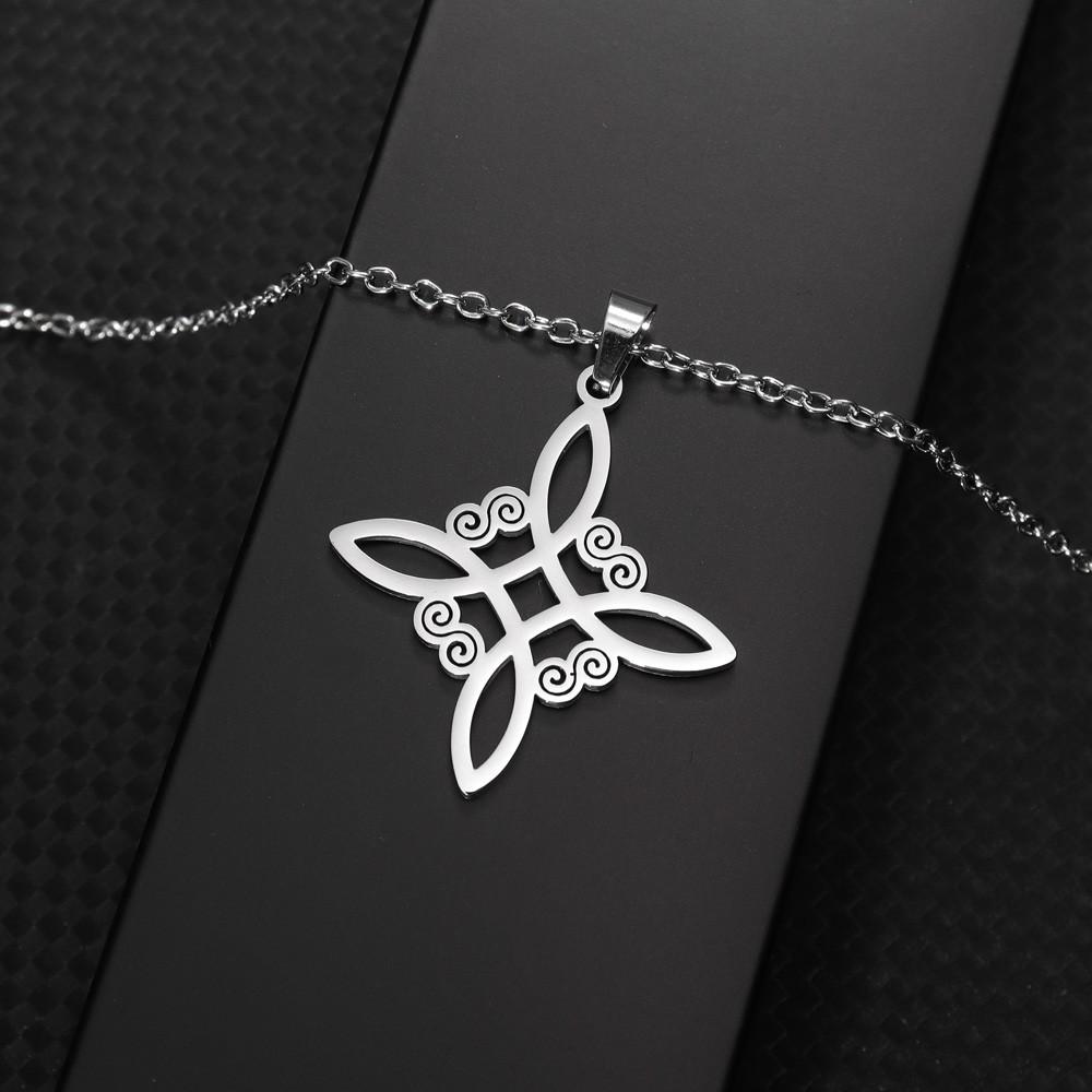 

Мужская мода, простое креативное искусство, вырезанный дизайн, подвеска в виде узла Кельта, хип-хоп, индивидуальное ожерелье, подарок, ювелирные изделия серебряный