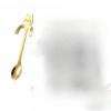 1pc Stainless Steel Coffee Spoon Lovely Cute Cat Shape Teaspoon Dessert Snack Scoop Ice Cream Mini Spoons Tableware