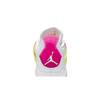Air Jordan 4 Retro Grade School 'Lemon Venom' (Unisex) Weiße / Zitronen-Gift / Rosa-Explosion Kinder-Basketballschuhe CV7808 100