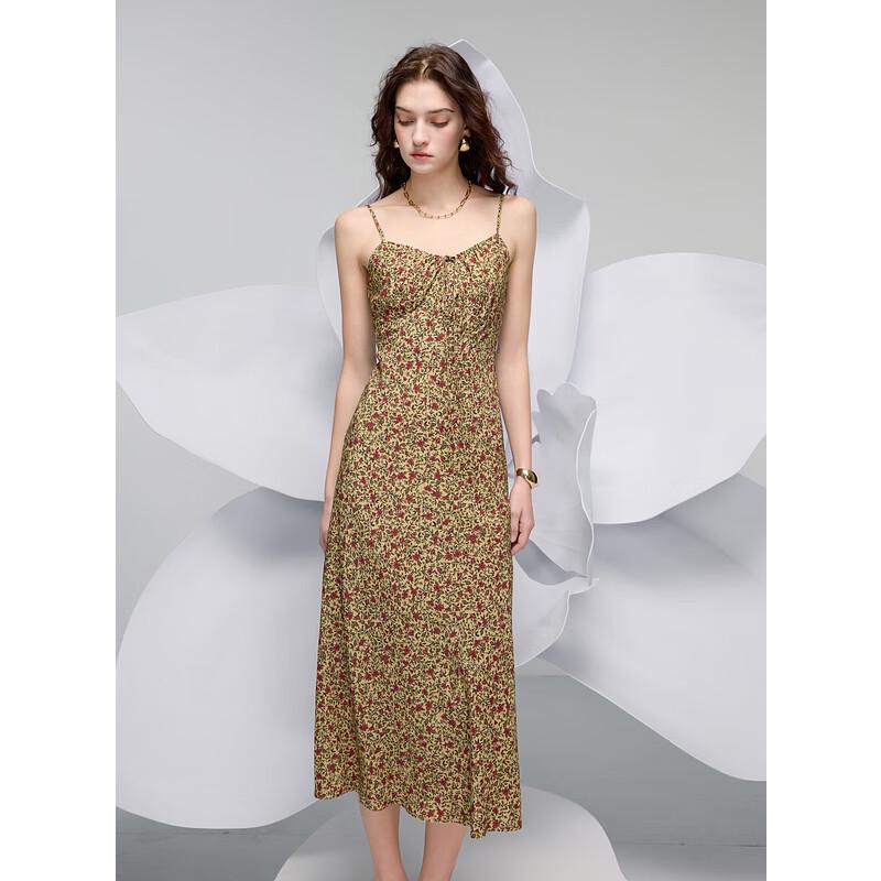Sancai Floral V-Neck Sleeveless Maxi Dress
