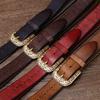 Thickened Men's First Layer Cowhide Retro Belt Copper Buckle Trendy Casual Belt