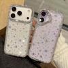 Luxury Diamond Camera Shiny Glitter Phone Case for IPhone 17 16 15 14 13 12 11 Pro Max Transparent Sparkling Stars Sequin Cover