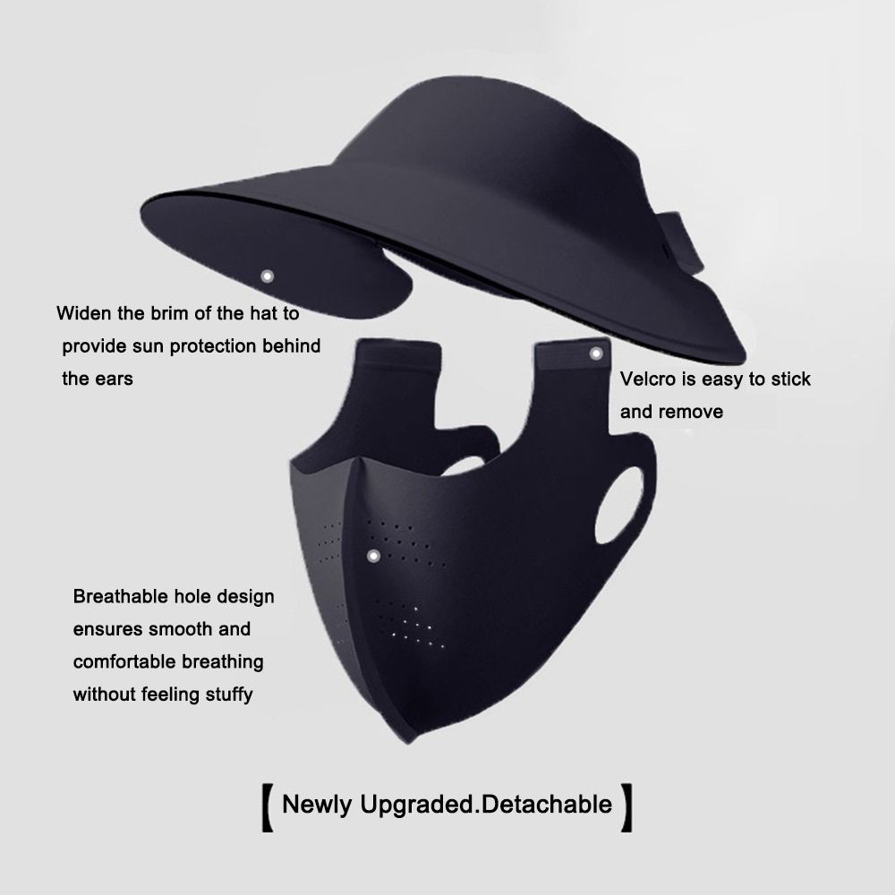 Unisex Eye Protection Cycling Face Mask Full Face 3D Breathable Ice Silk Face Mask Anti-UV Dustproof Sun Protection Mask Summer