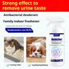 Heimtierbedarf Deodorant-Spray für Haustiere, Katzen und Hunde, antibakteriell, für den Haushalt und den Innenbereich, schnelle Entfernung von Uringeruch, antibakterieller Deodorant-Lufterfrischer