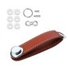 Genuine Leather Keychain Handmade Creative Design Durable Gift for Men Women