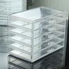 Elegant Acrylic Makeup and Jewelry Drawer Organizers Beauty Container with Multi Layer Design for Home and Vanity Use