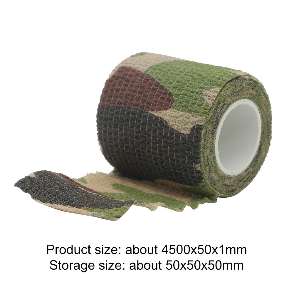 4.5m Sports Bandages Self-Adhesive Camouflage Sports Protector Non Woven Athletic Bandage Waterproof Outdoor Hunting Tool