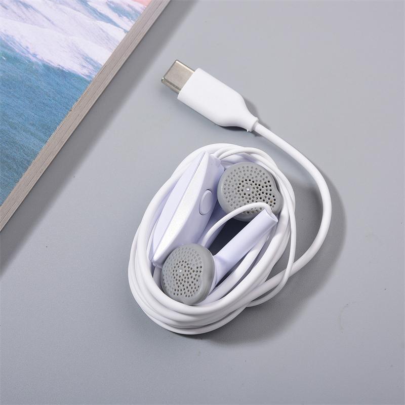 For Samsung Type C Earphone S5830 Wired With Microphone Headset For Samsung Galaxy A55 A54 A53 A73 A35 A33 F55 M35 Z Flip 6 5 4 7
