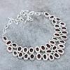 Mozambique Garnet Gemstone Handmade 925 Sterling Silver Necklace 18" M-316